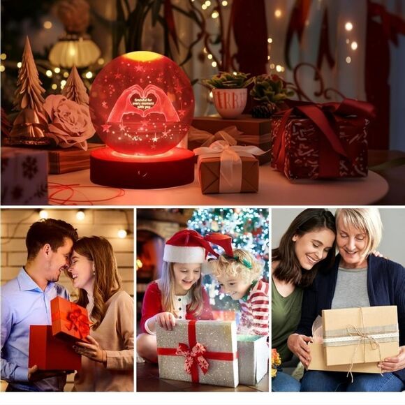 Taylor Swift Inspired 3D Crystal Ball Night Light - Picture 6 of 7